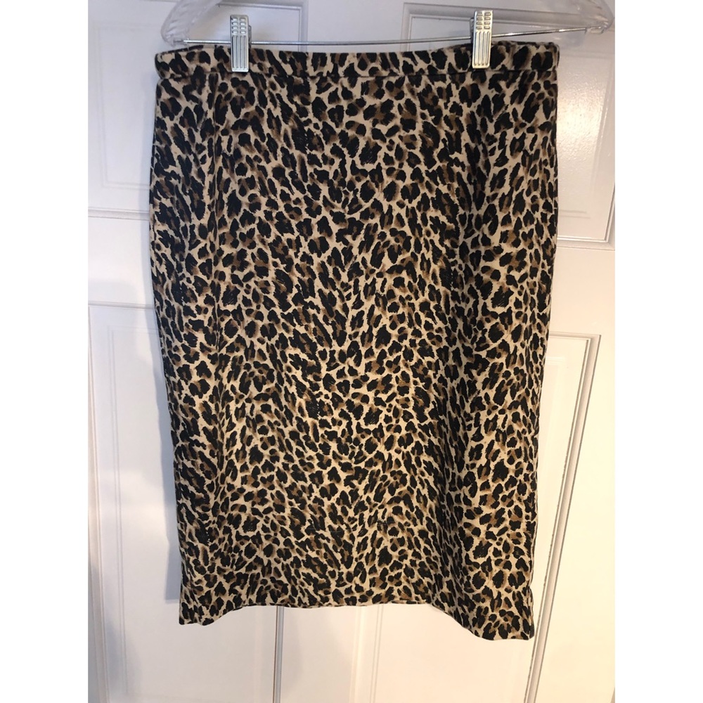 Leopard Pencil Skirt